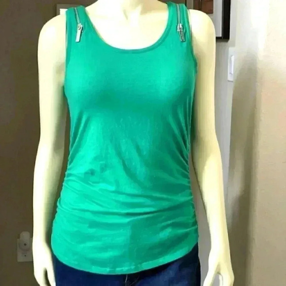 michael kors Emerald  Green Small Sleeveless Top Size Medium - Picture 1 of 4